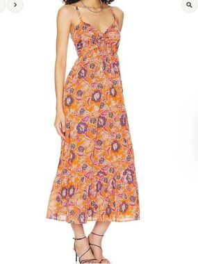 Cleobella Oliana Midi Dress Tropique Size L